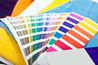 colorful t shirts and color scale