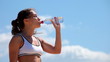 Video: Woman drinking water Woman drinking water
