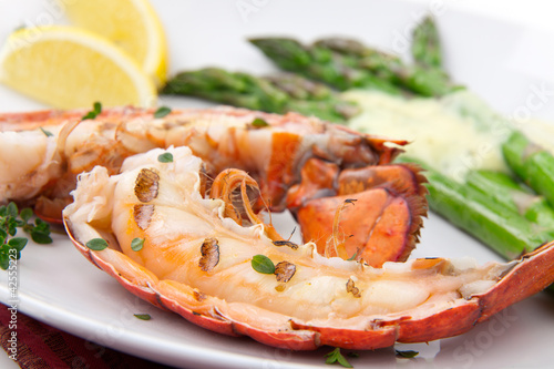Photo: Grilled lobster tails Grilled lobster tails