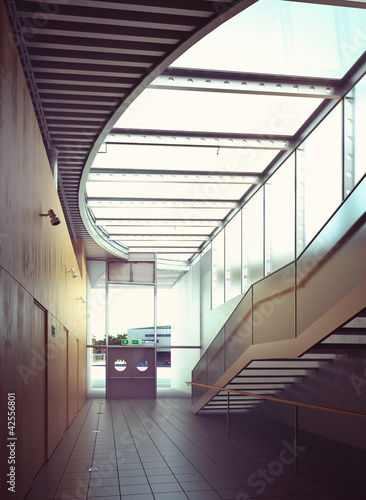 Photo: Atrium | Hall - Modern architecture interior Atrium | Hall - Modern architecture interior
