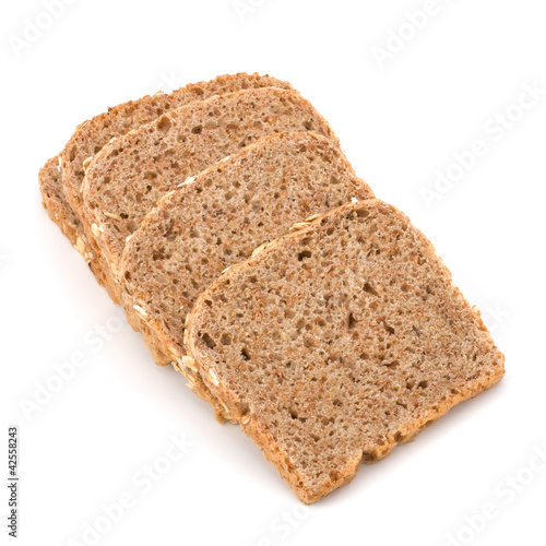 Foto: Healthy bran bread slices with rolled oats Healthy bran bread slices with rolled oats