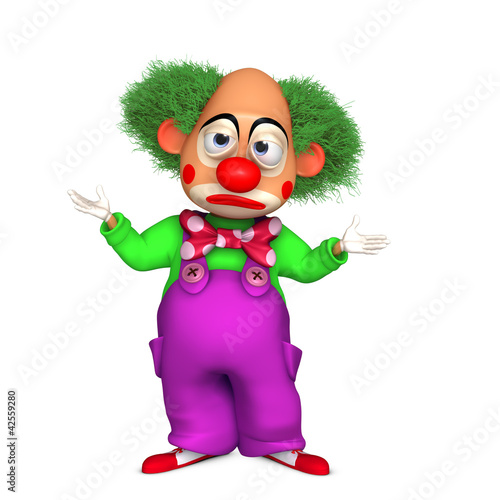 Illustration: cartoon clown cartoon clown