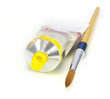 tubes of color and brush