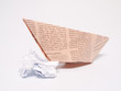 Papierschiffchen