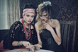 Gypsy fortune-teller cards spells
