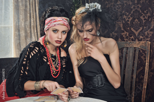 Photo: Gypsy fortune-teller cards spells Gypsy fortune-teller cards spells