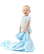 Photo: Kind mit blauer Decke Kind mit blauer Decke