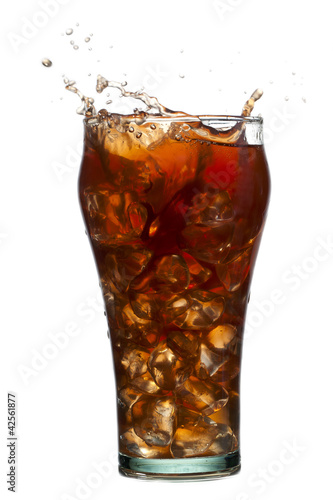 Photo: splashing cola drink splashing cola drink