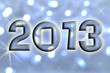 2013, fond scintillant bleu