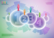 Vector: Experimental infographics design Experimental infographics design