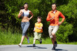 Jogging outdoors