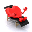 heart that rests on a chaise longue