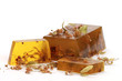 Handmade chamomile Soap closeup.Spa products