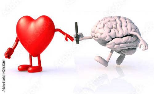 Illustration: relay between brain and heart relay between brain and heart