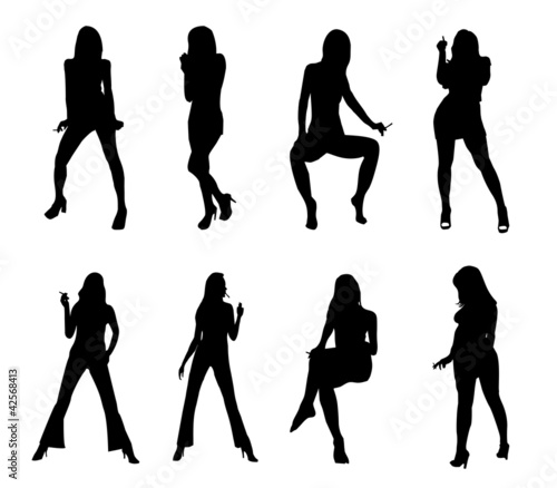 Illustration: Plaquette de femmes fumeuses Plaquette de femmes fumeuses