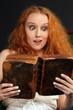 Photo: Shocked while reading a book Shocked while reading a book