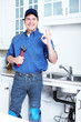 Professional plumber.