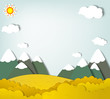 Vector applique. Mountain landscape