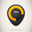 Web preloader. Download bar. Vector illustration