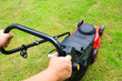 lawn mowing on grass