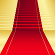 Vector background with red Carpet