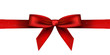 Vector illustration of red shiny bow