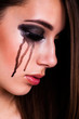 weinende junge Frau