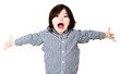 Boy screaming