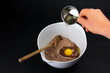 Photo: Preparing a brownie dough Preparing a brownie dough