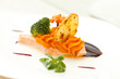 salmon steak with sauce