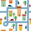 vector background of the city