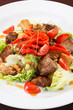 meat with vegetables