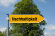 Pfeil mit Baum NACHHALTIGKEIT