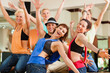 Zumba or Jazzdance - young people dancing