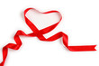 Red Support Ribbon on white background