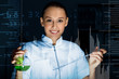 Photo: Young scientist in laboratory Young scientist in laboratory