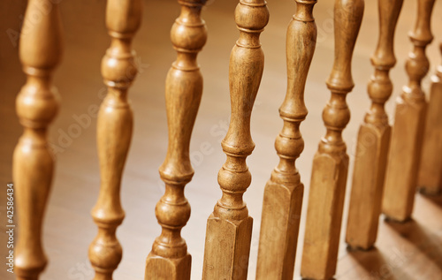 Photo: Old wooden balusters Old wooden balusters