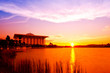 Tuanku Mizan Zainal Abidin Mosque during sunset