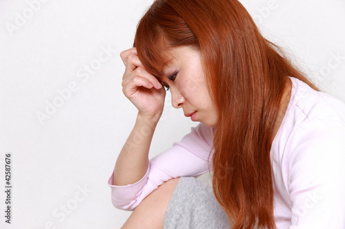 Photo: depressed woman depressed woman