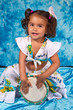 Photo: jolie fillette au djembé jolie fillette au djembé