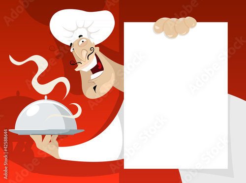 Vector: Cook with the menu Cook with the menu