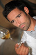 Man tasting wine