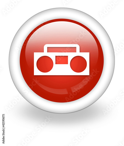 Illustration: Light Red Icon "Radios" Light Red Icon "Radios"