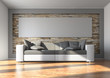 Sofa mit Panoramabild