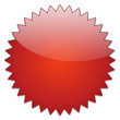 sticker glossy blank red