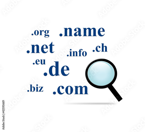 Illustration: Domain suchen Domain suchen