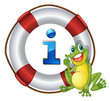 frog showing float