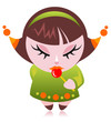 girl with candy