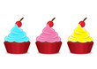 Vector: Set of cupcake Set of cupcake