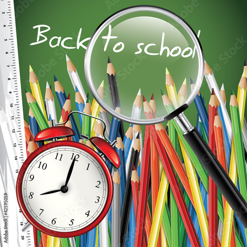 Vector: Back to school - Vector background Back to school - Vector background